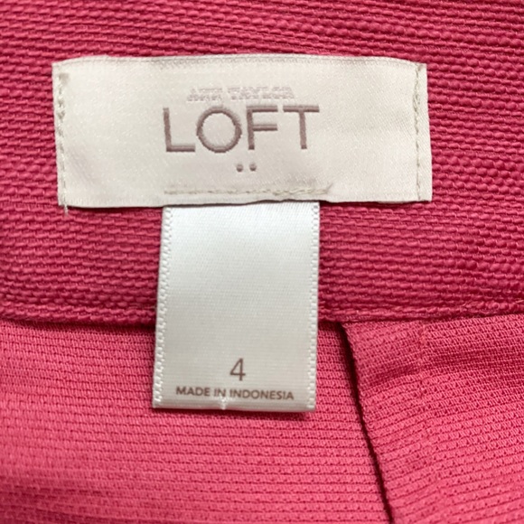 LOFT Factory Pink Skirt w/ Scalloped Hem - Picture 4 of 5